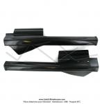 Carnages (Capotages - Caches) de fourche noirs pour Peugeot 103 MVL / Vogue (la paire)