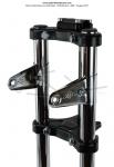 Fourche EBR - Noire - pour Peugeot 103 SP / MVL - pour Mobylette Motobcane / MBK 51