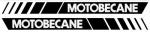 Autocollants de Poutre Centrale Motobcane Noir
