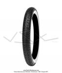 Pneu 2 3/4 x 17 (2.75-17)  flancs blancs - MITAS - B7 - 47J - TL / TT pour Mobylettes Motobcane / MBK 51 / Peugeot 103