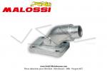 Pipe d'admission - 15mm x 19mm - Malossi - pour carburateur SHA 15 pour Peugeot 103 SPX / RCX / MVX / CLIP / SPECTRUM / FUN