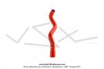 Durite de radiateur - Grand Modle - Rouge - pour Peugeot 103 SP LC / SPX LC / RCX LC (refroidissement liquide H2O)