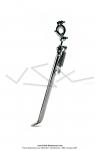 Bquille latrale longue - 310mm - lisse chrome - ressorts intrieurs - pour Mobylette Motobcane / MBK / Peugeot 103 SP / MVL (Bras ovale)