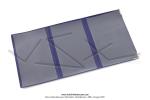 Porte-carte grise - Sudine Bleue - Impression Argent - Peugeot