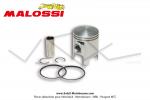 Piston complet Malossi - 39mm - 50cc - Lettre A - axe de 13mm -  2 segments chroms pour kits Malossi pour Mobylettes Motobcane / MBK 51 (AV10)