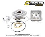 Cylindre / Piston / Culasse (Kit) Doppler ER1 - G2 - 40mm - 50cc - 5 transferts - chappement  boosters pour Peugeot 103 SP LC / SPX LC / RCX LC Liquide H2O 