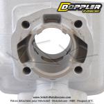Cylindre / Piston / Culasse (Kit) Doppler ER1 - G2 - 40mm - 50cc - 5 transferts - chappement  boosters pour Peugeot 103 SP LC / SPX LC / RCX LC Liquide H2O 