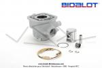 Cylindre / Piston (Kit) BIDALOT Racing Replica - 39mm - 50cc -  refroidissement liquide Lc H2O - pour Mobylette Motobcane / MBK 51 (AV10)