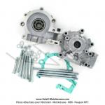 Carters moteur avec roulements et joints spi -  TRANSVAL - Version  Pleine  - pour Mobylette Motobcane MBK 51 / 41 / 881 (AV10)
