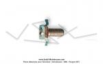 Agrafe de fixation des lytres de radiateur pour Mobylette MBK 51 Magnum Racing (MR1) / Magnum Racing XR / Passion (x1 pc)