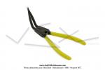 Pince  circlips -  longs becs (manches jaunes) pour circlips externes de variateurs de Mobylette Motobcane / MBK (AV7 / AV10)