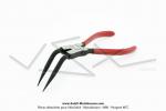 Pince  circlips -  longs becs (manches rouges) pour circlips internes de variateurs de Mobylette Motobcane / MBK (AV7 / AV10)