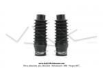 Soufflets de fourche - Caoutchouc - avec ressorts (la paire) - adaptables sur Mobylette MBK 51