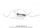 Vis de fixation d'enjoliveur chrom de rservoir  monogramme Ttes de Gaulois - M3x0.5 - Lg.15mm - pour Mobylette Motobcane / Motoconfort AV85 / AV88 / AV89 (enjoliveurs anguleux) (x1pc)