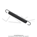 Ressort de pot d'chappement - 10 x Lg. 90mm - Noir (x1 pc)