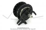 Moyeu de roue arrire 100  36 trous Leleu Noir Origine MBK pour Mobylette Motobcane MBK