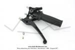 Poigne de gaz complte - avec dcompresseur - revtement  facettes - pour Mobylette Motobcane / MBK AV88 / AV89