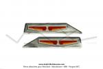 Autocollants gaufrs (Monogrammes) de carters latraux Mobylette Motobcane / Motoconfort AV46 / AV56