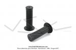 Poignes de guidon (Revtements) - PVC - Noires - Lg. 104mm - 21,70/23 - type  Magura  pour Mobylettes Motobcane / MBK / Peugeot (la paire)