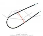Cble de transmission de compteur Facomsa - 72.8cm - carr de 2.6mm - pour Peugeot 103 SPX / RCX