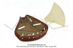 Dessus de selle  J.REYDEL  - Modle large - 25 x 25cm - Marron - Mobylette Motobcane / Motoconfort AV85 / AV88 (...)