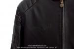 Veste en Cuir - Officielle MOTOBECANE - Noire - Modle  Pilote Motor  - taille S