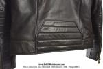 Veste en Cuir - Officielle MOTOBECANE - Marron fonc - Modle  Pilote Motor  - taille S