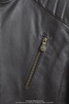 Veste en Cuir - Officielle MOTOBECANE - Marron fonc - Modle  Pilote Motor  - taille M/L