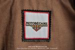 Veste en Cuir - Officielle MOTOBECANE - Marron fonc - Modle  Pilote Motor  - taille M