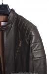 Veste en Cuir - Officielle MOTOBECANE - Marron fonc - Modle  Pilote Motor  - taille M/L