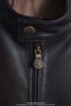 Veste en Cuir - Officielle MOTOBECANE - Marron fonc - Modle  Pilote Motor  - taille M/L