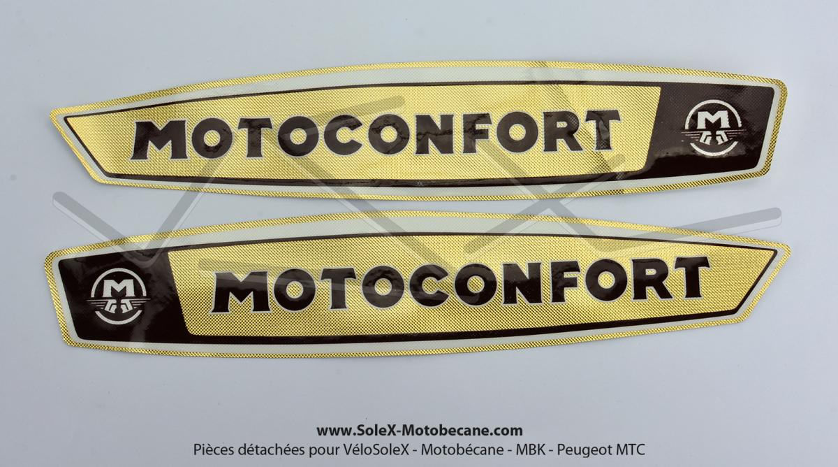 Autocollants (Monogrammes) de réservoir Mobylette Motoconfort N40T (la