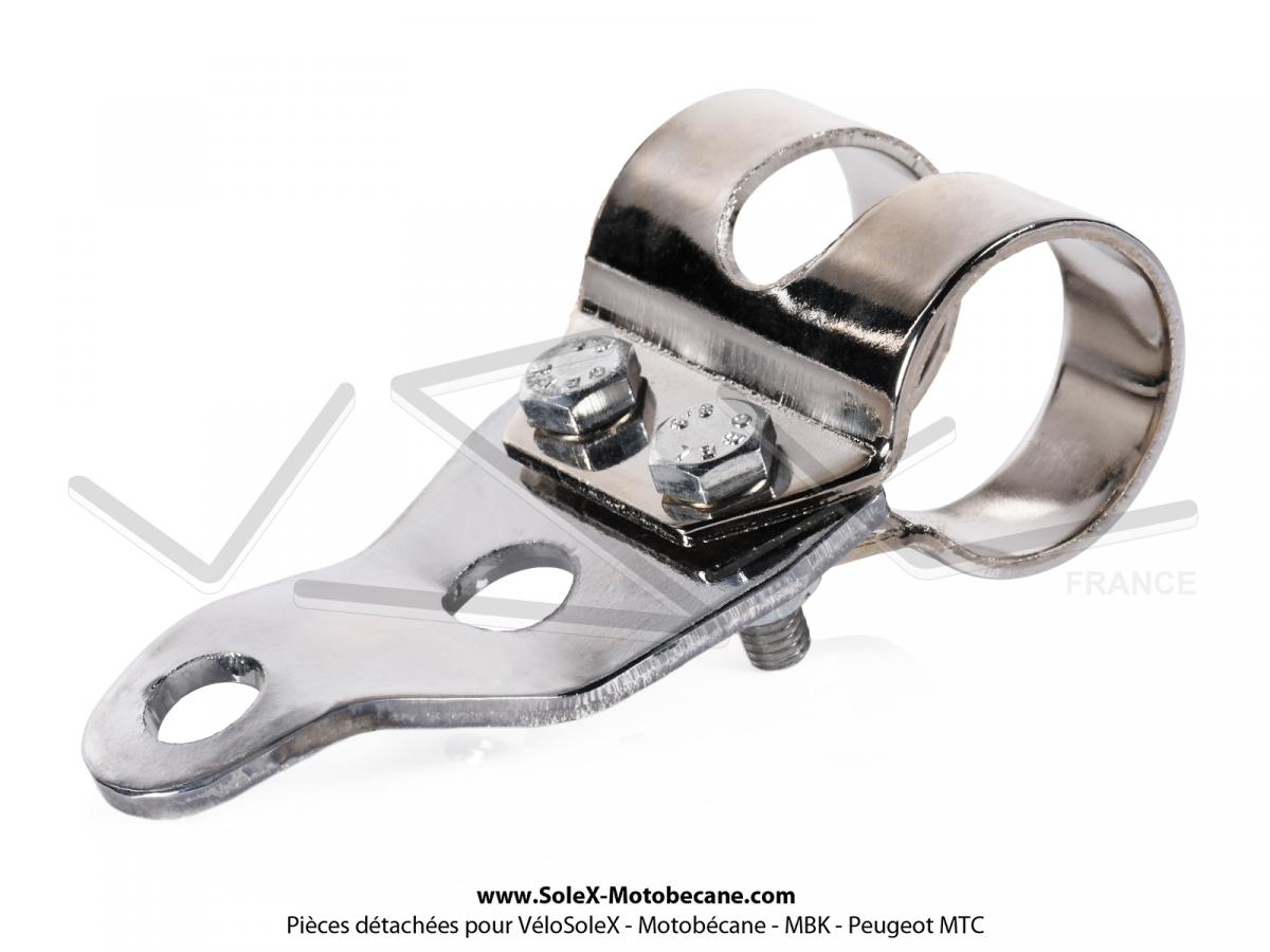 Paire De Supports De Phare Chromés Pour Peugeot 103, Motobécane/MBK 51 - Neufs - Finition Zinc