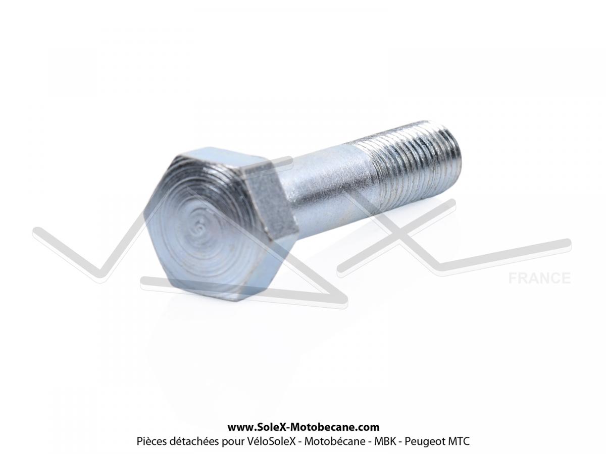 Axe Vis Support Moteur Pour Mobylette MBK 50/51 KANSAS - Longueur 145 Mm, Diamètre 8 Mm, Filetage M8 (Pièce Neuve D'Origine)