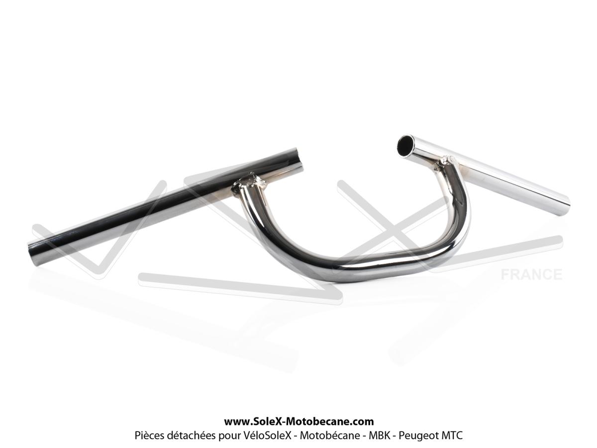 Guidon DRAG BAR Droit Acier Chromé En Diamètre 22mm Pour Moto