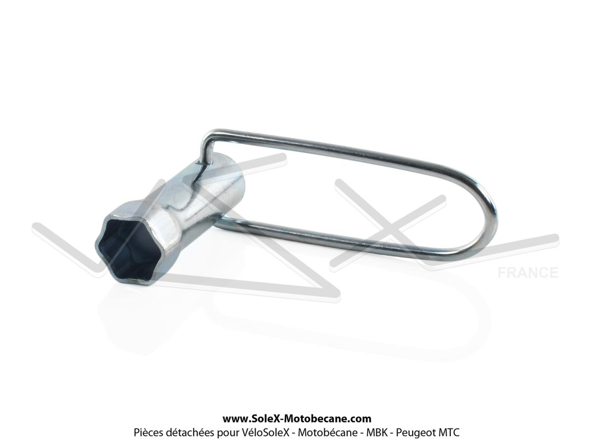 Clé à Bougie 21mm Avec Manche - Buzzetti, Pour Moto, Scooter, Voiture
