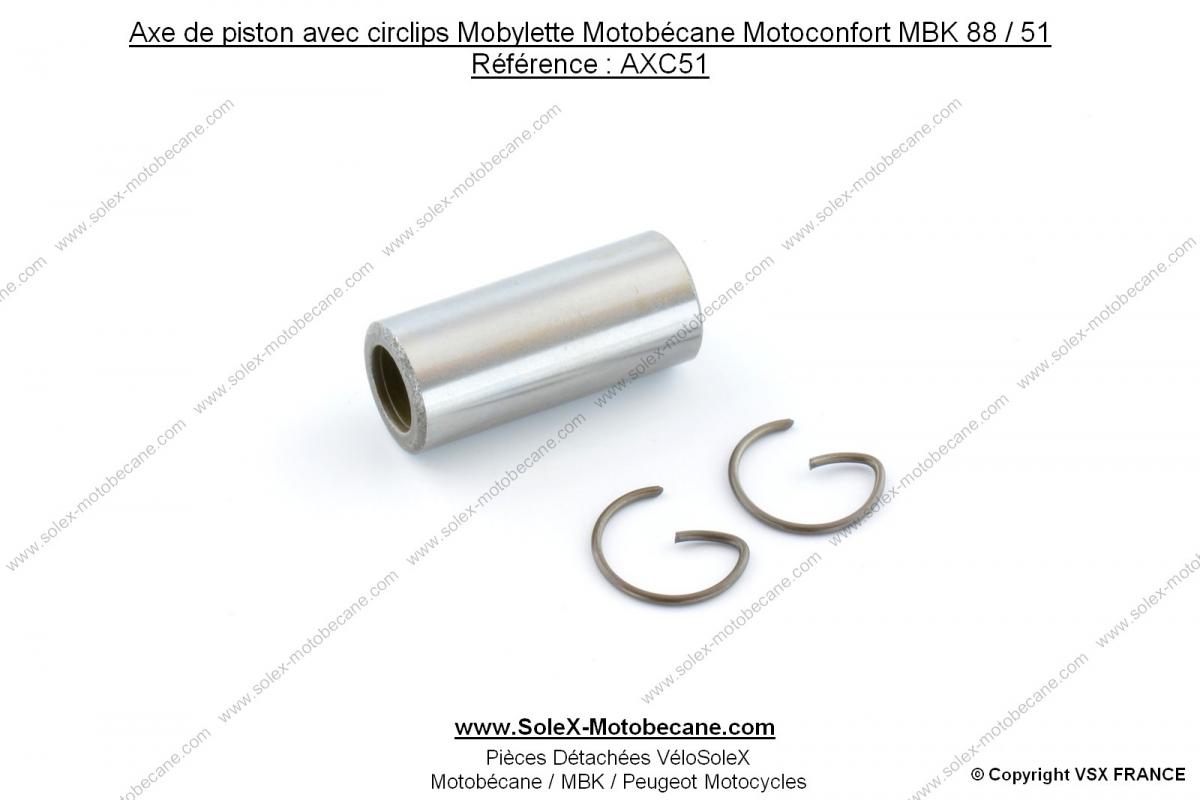 4x CLIPS DE PISTON DIAMETRE 13MM FORME EN G POUR MBK 41 51 CLUB MOTO MOBYLETTE CLIP