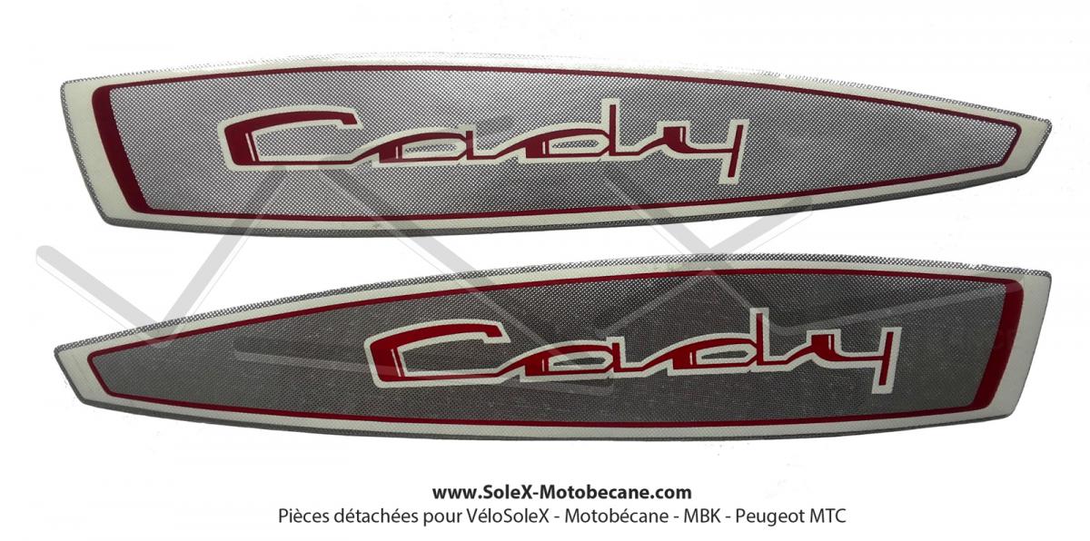 Autocollants (Monogrammes) de réservoir Mobylette Motobécane