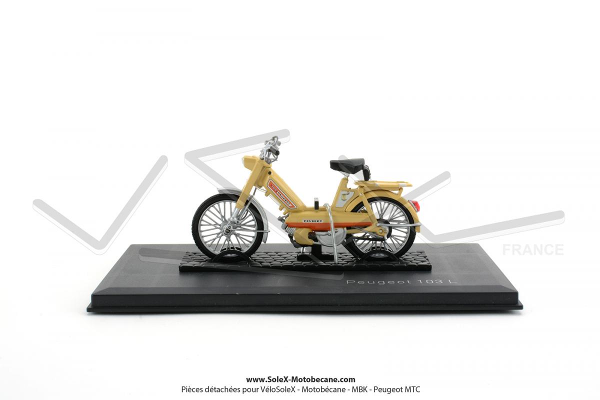 1//18 PEUGEOT MOBYLETTE MINIATURE DE COLLECTION PEUGEOT 103L 1972-BEIGE-NOREV1820