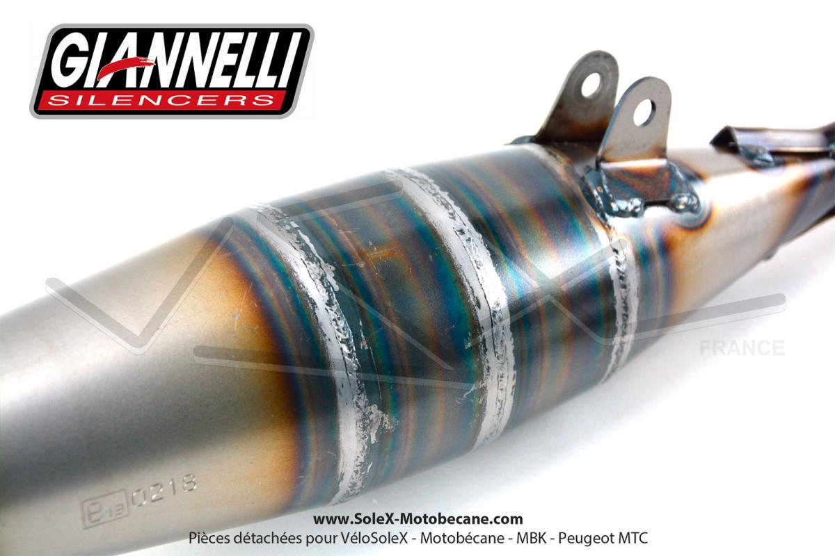 Pot Déchappement Giannelli Sport Cartouche Alu Rotule Pour