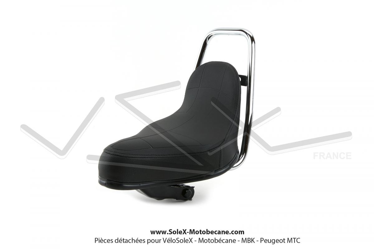 Selle Chopper Noire - sérigraphie \