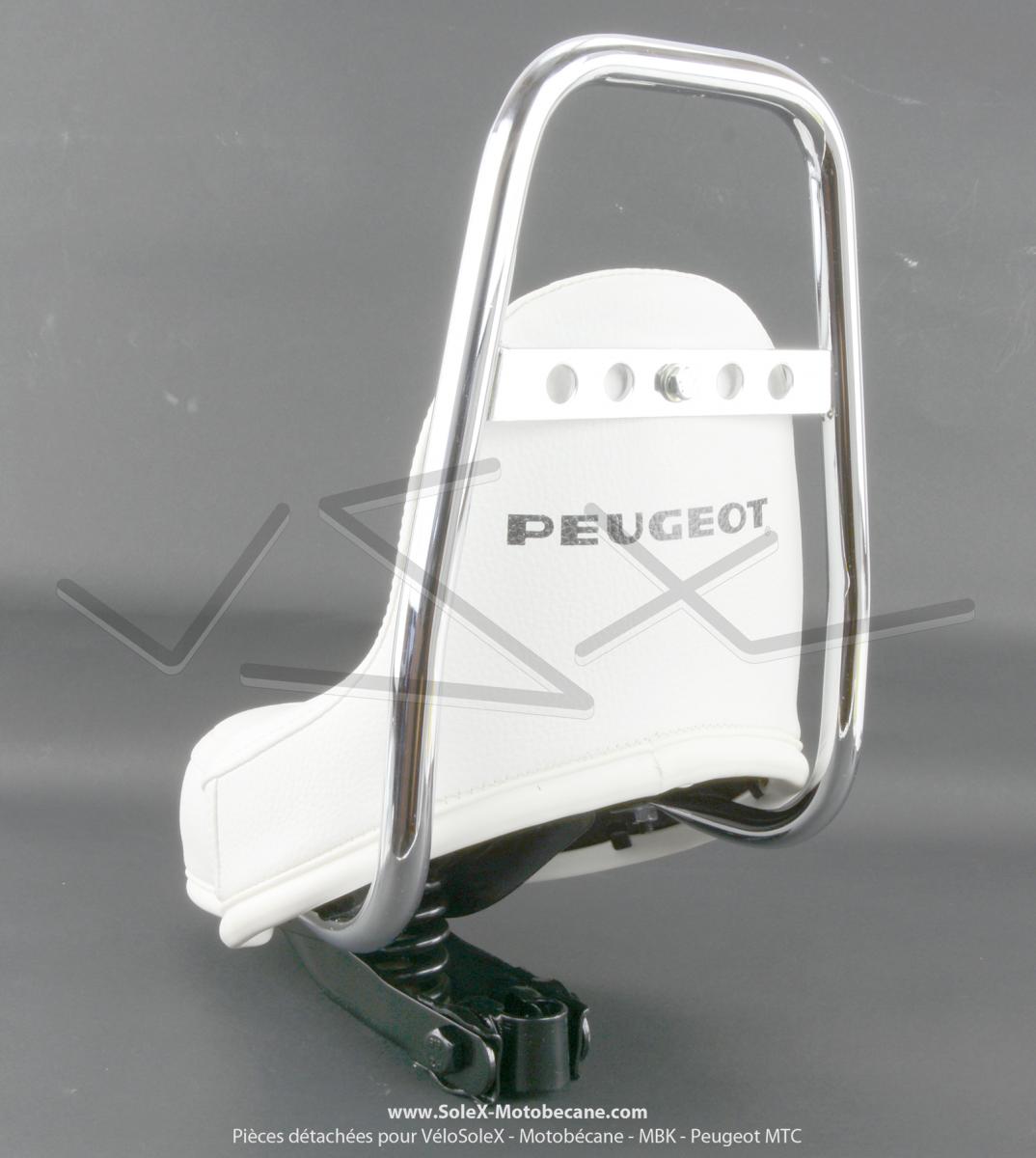 Selle Chopper Blanche - sérigraphie \